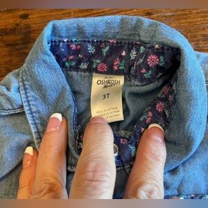 OshKOSH B’Gosh Denim Romper 3T